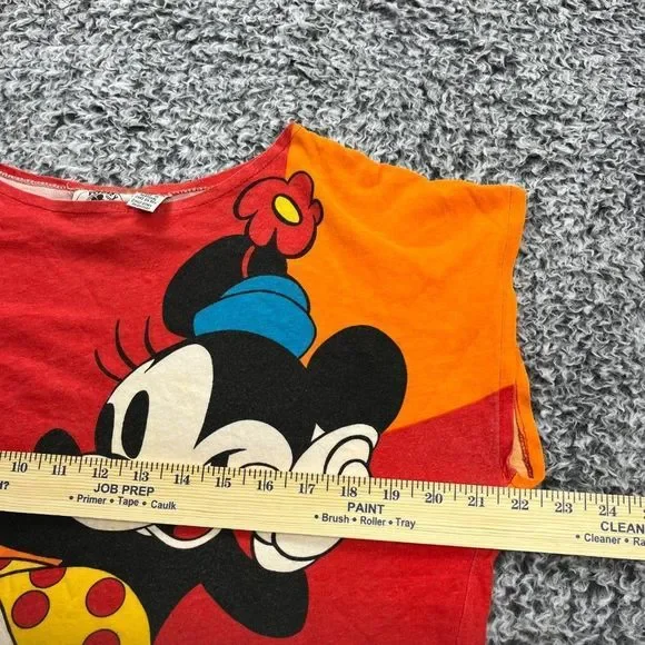 Vintage Disney Shirt Woman Medium Graphic Mickey & Co Minnie Mouse J G Hook Top - Picture 3 of 8